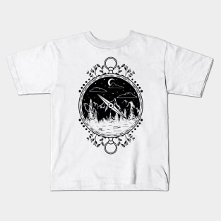 Mountains Compass Kids T-Shirt